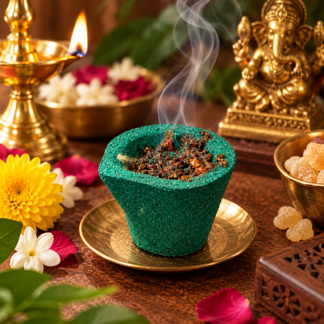 Mogra - Sambrani Hawan Cups for Pooja Rituals (Pack of 12)