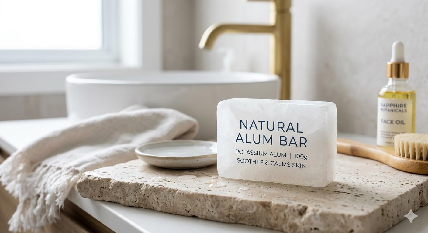 Natural Alum bar - After Shave Lotion Alternative, Fitkari Stone for Skin Tightening — view 3
