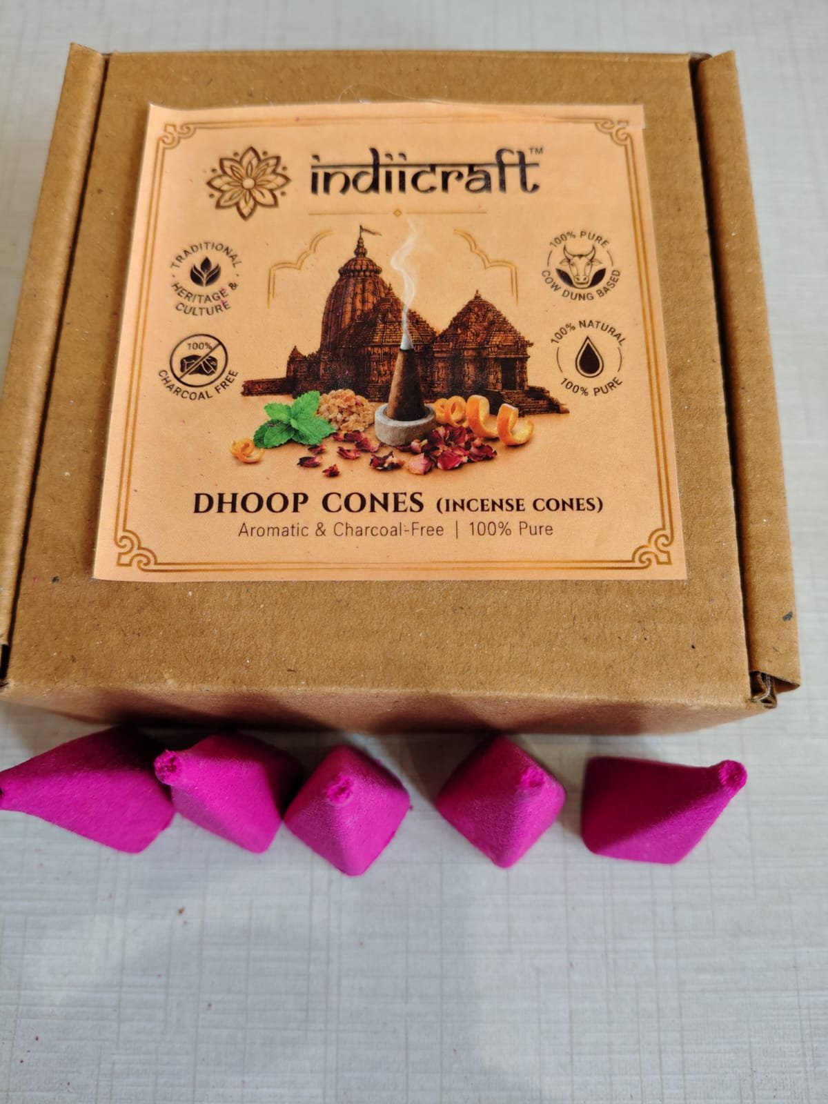 Rooh Rose - Dhoop Cones (Pack of 30)
