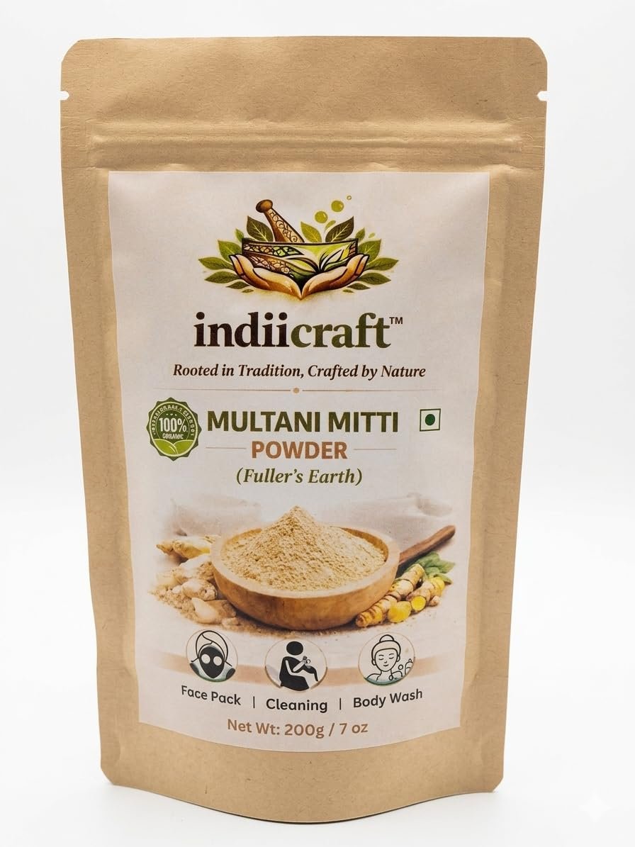 100% Pure Multani Mitti Powder for Face & Hair | Soothing Nourishing Skin and Hair — view 4