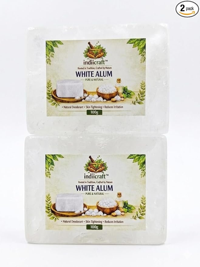 Natural Alum bar - After Shave Lotion Alternative, Fitkari Stone for Skin Tightening