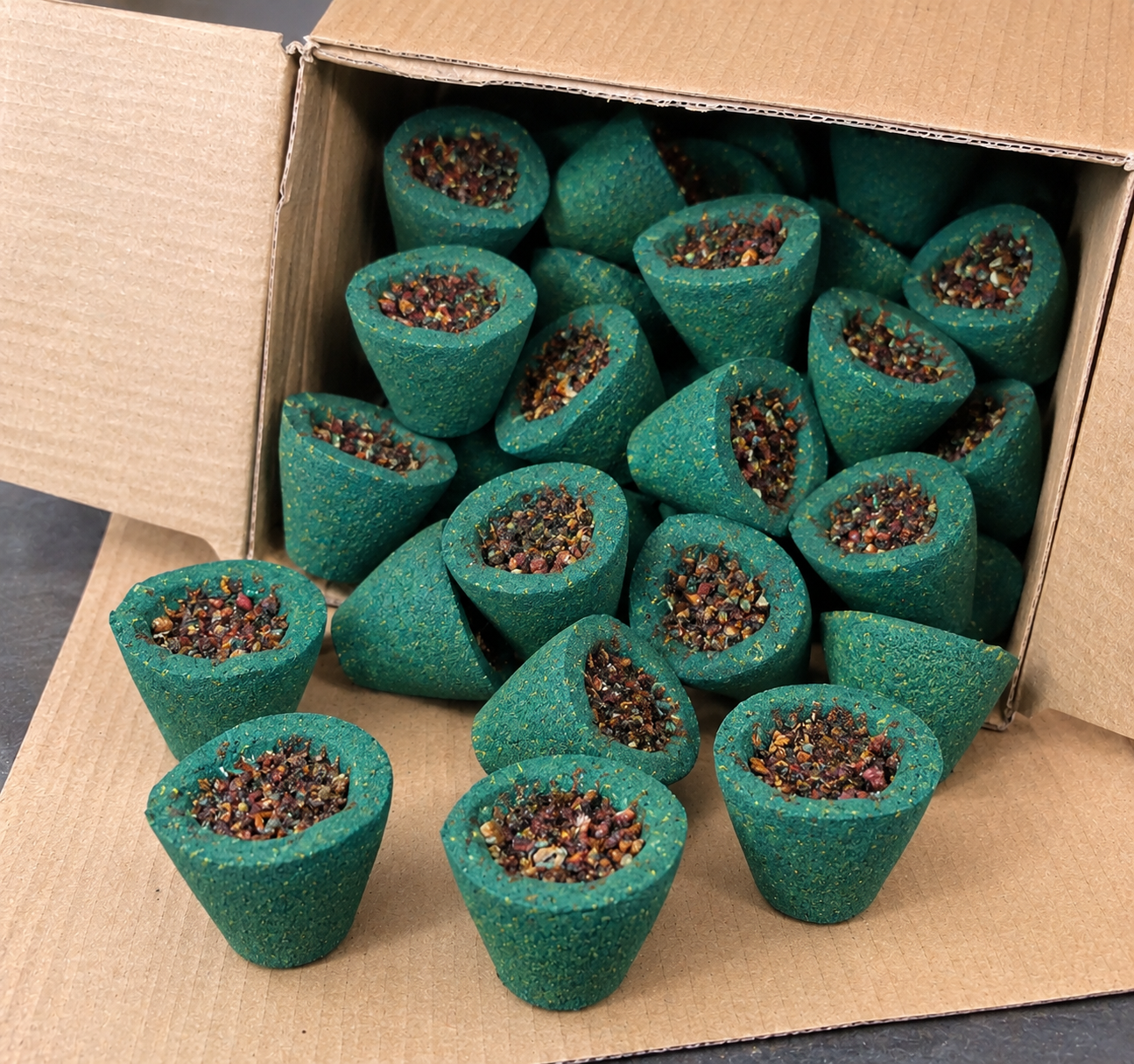 Mogra - Sambrani Hawan Cups for Pooja Rituals (Pack of 12) — view 2