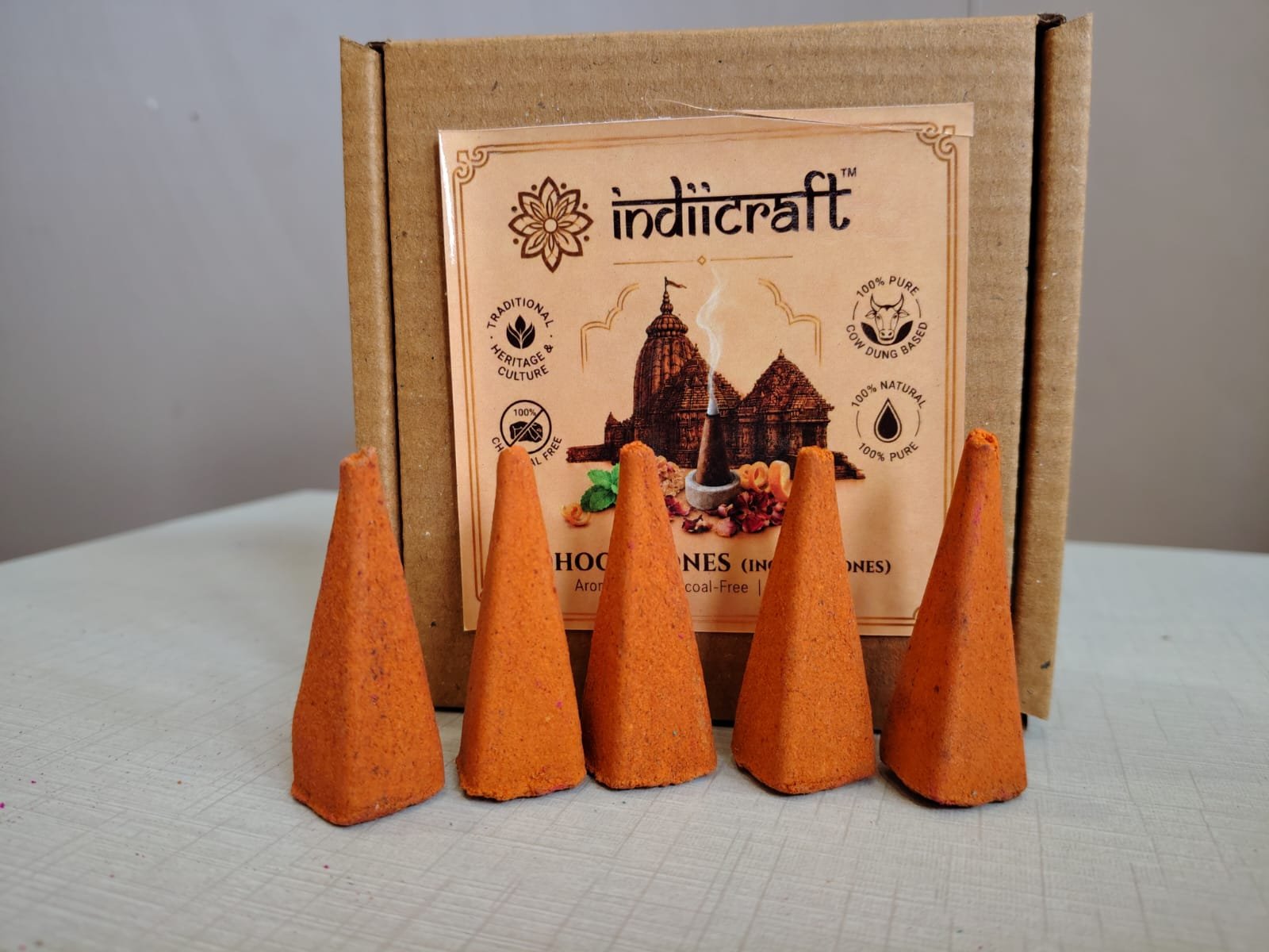 Chandan (Sandalwood) - Dhoop Cones (Pack of 30)